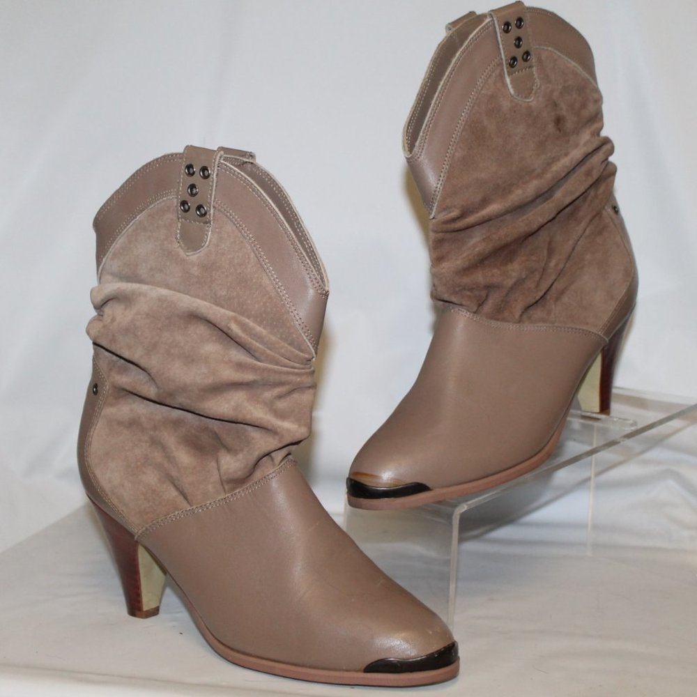 New Vintage Kinney Western Cowboy Cowgirl Slouch Boot